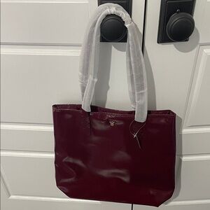 Victoria's Secret Burgundy Tote Bag